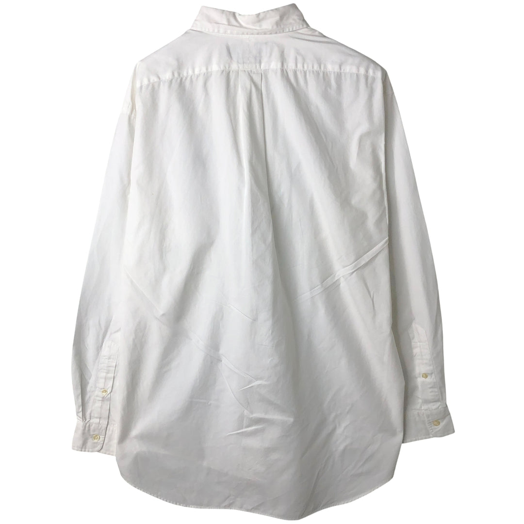 Ralph Lauren BLAKE long sleeve button down shirt, men's size L cotton white type Vintage Second Hand