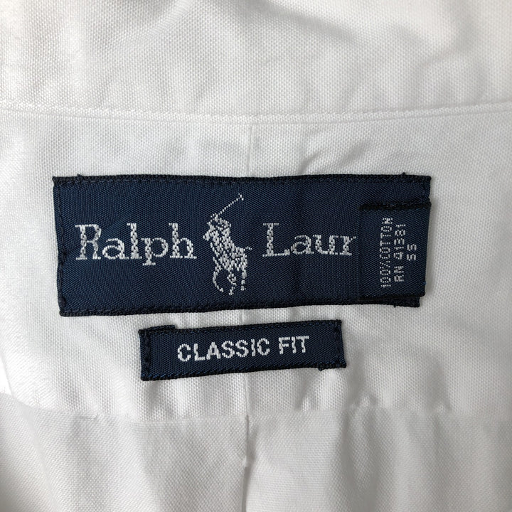 Ralph Lauren Classic Fit Long Sleeve Button Down Shirt Men's XL cotton white type Vintage Second Hand