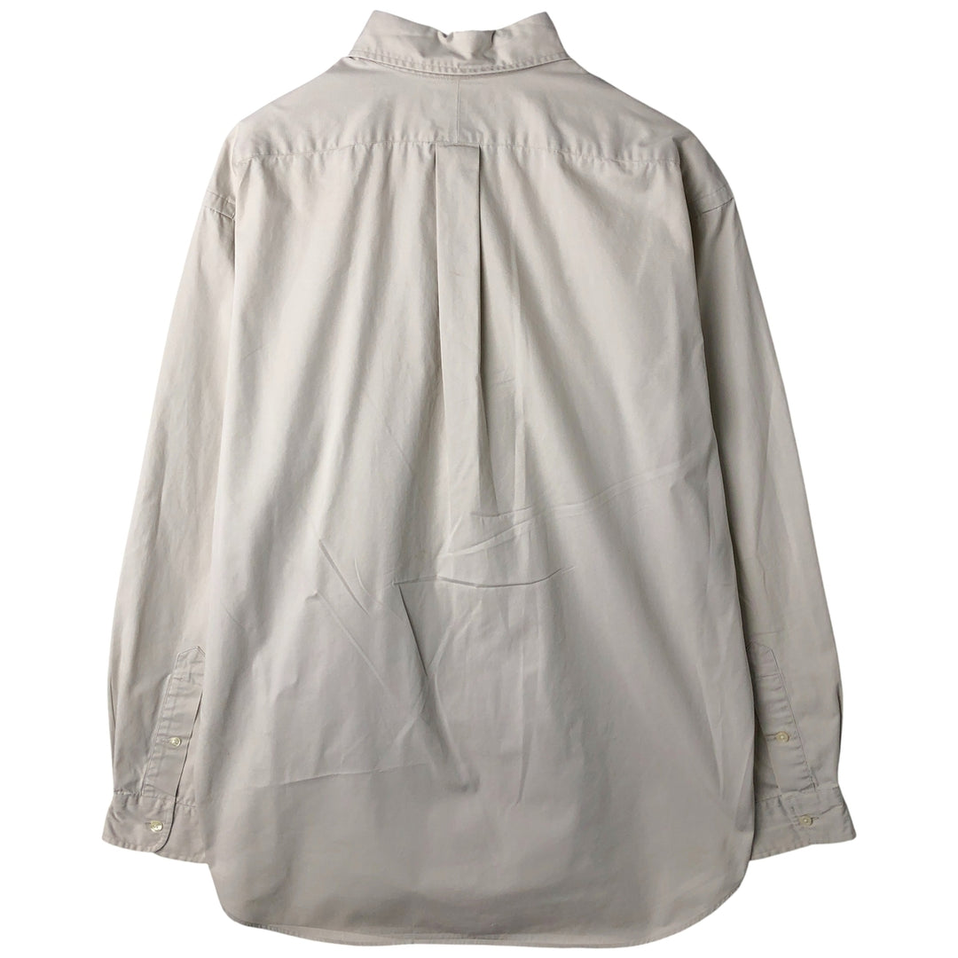 Ralph Lauren BLAKE long sleeve button down shirt, men's size L cotton Beige type Vintage Second Hand