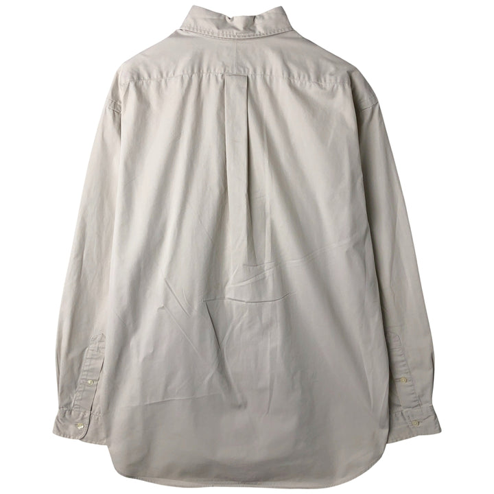 Ralph Lauren BLAKE long sleeve button down shirt, men's size L cotton Beige type Vintage Second Hand