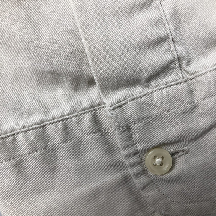 Ralph Lauren BLAKE long sleeve button down shirt, men's size L cotton Beige type Vintage Second Hand