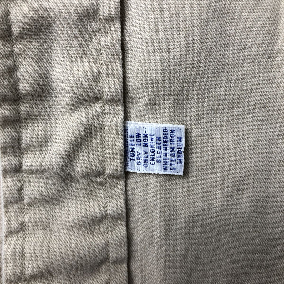 Ralph Lauren long sleeve button down shirt, men's size L cotton Beige type Vintage Second Hand