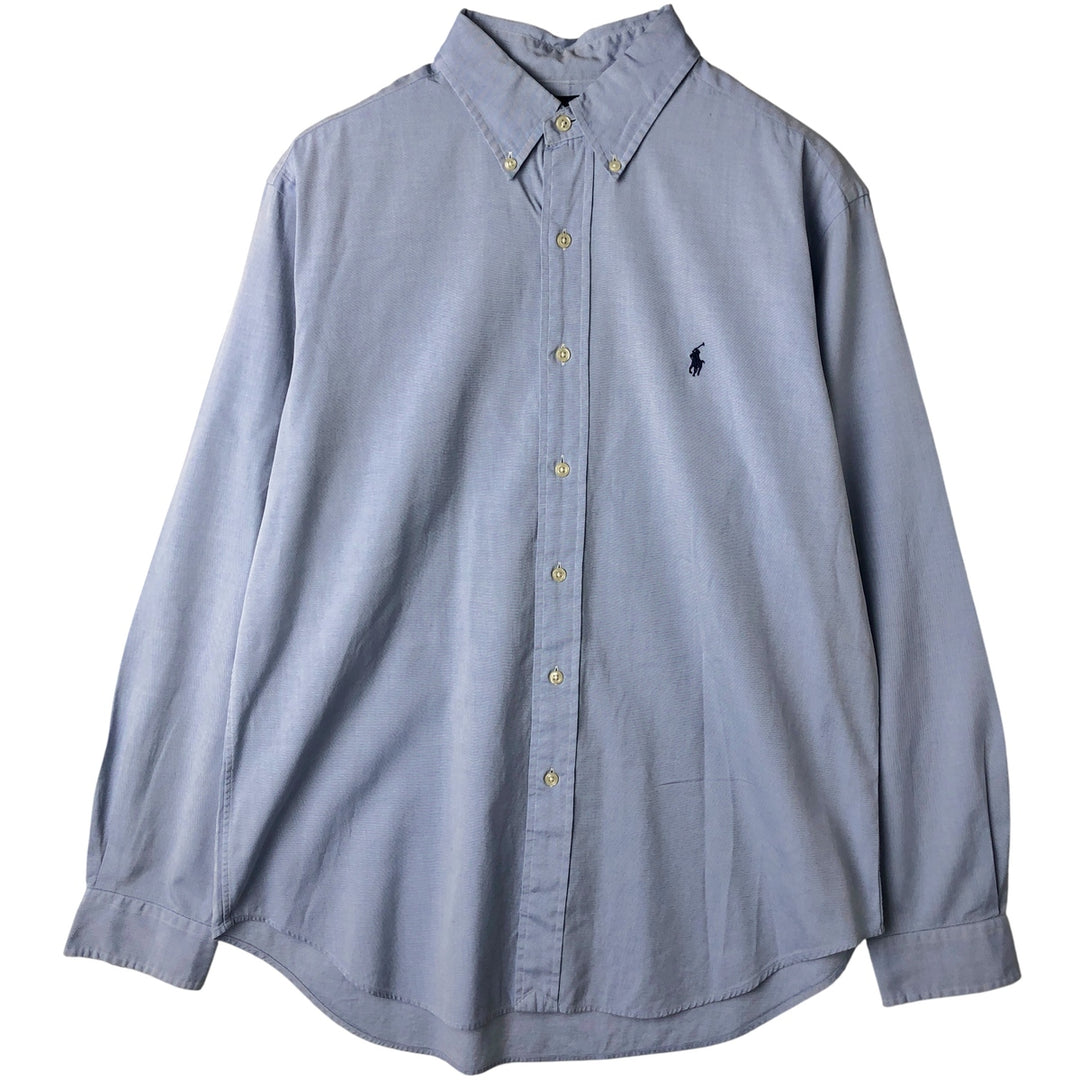 Ralph Lauren Classic Fit Long Sleeve Button Down Shirt, Men's Size L cotton Blue type light blue Vintage Second Hand