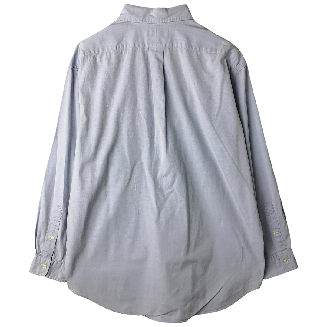 Ralph Lauren YARMOUTH long sleeve button down shirt, men's size L cotton Blue type light blue Vintage Second Hand