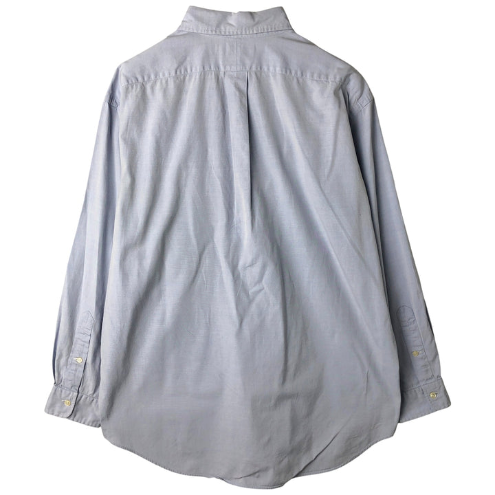Ralph Lauren YARMOUTH long sleeve button down shirt, men's size L cotton Blue type light blue Vintage Second Hand