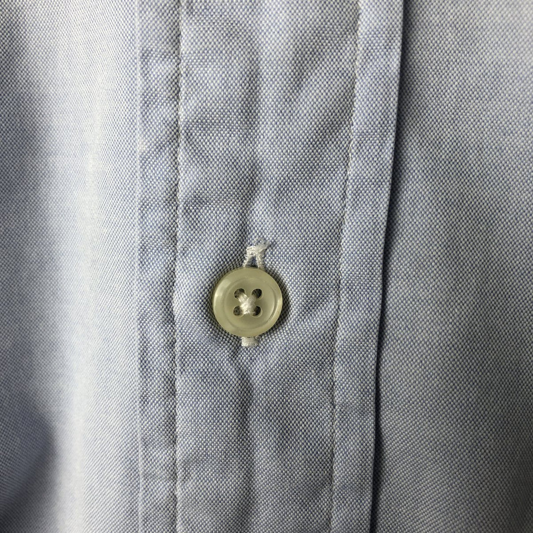 Ralph Lauren YARMOUTH long sleeve button down shirt, men's size L cotton Blue type light blue Vintage Second Hand