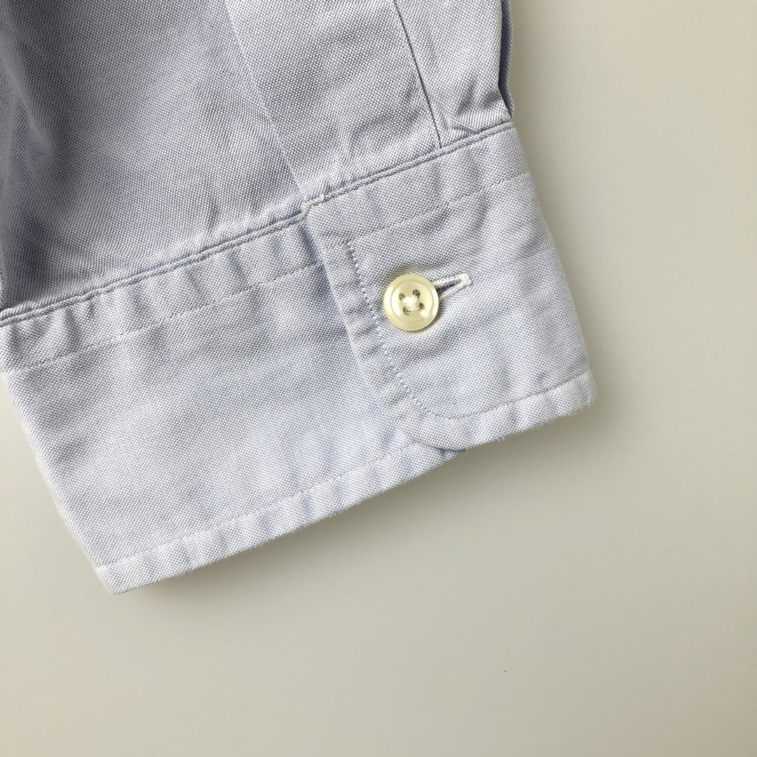 Ralph Lauren YARMOUTH long sleeve button down shirt, men's size L cotton Blue type light blue Vintage Second Hand