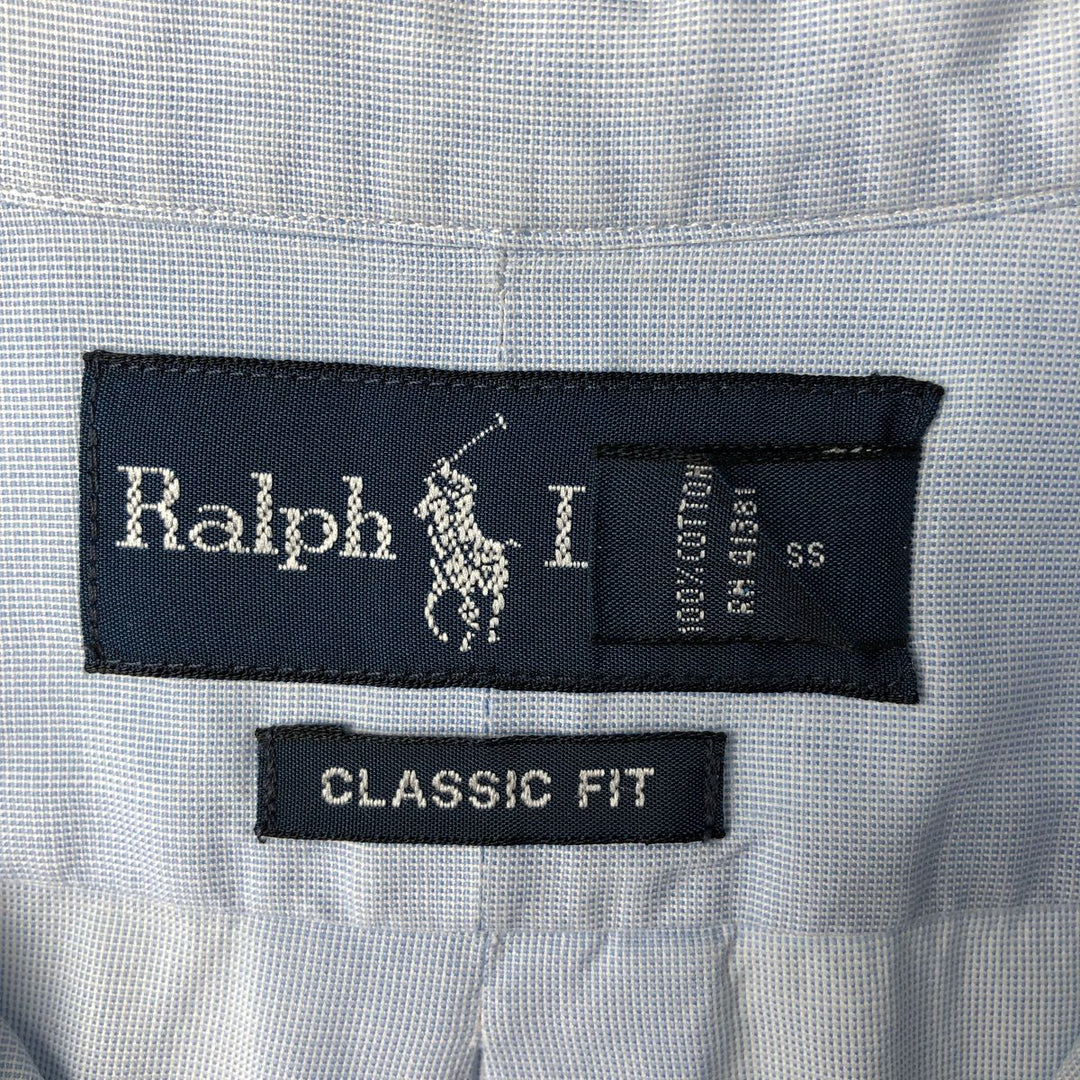 Ralph Lauren Classic Fit Long Sleeve Button Down Shirt, Men's Size L cotton Blue type light blue Vintage Second Hand