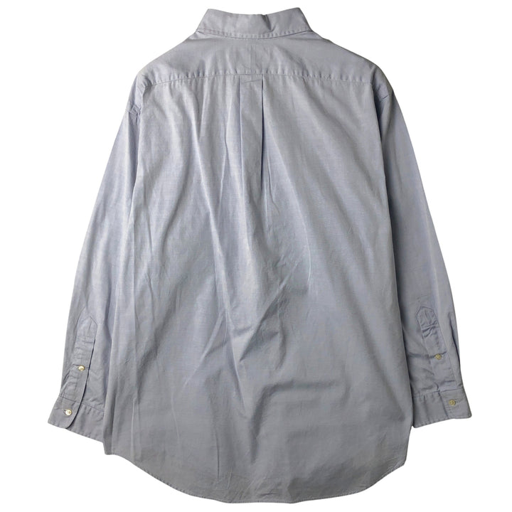 Ralph Lauren YARMOUTH long sleeve button down shirt, men's size L cotton Blue type light blue Vintage Second Hand