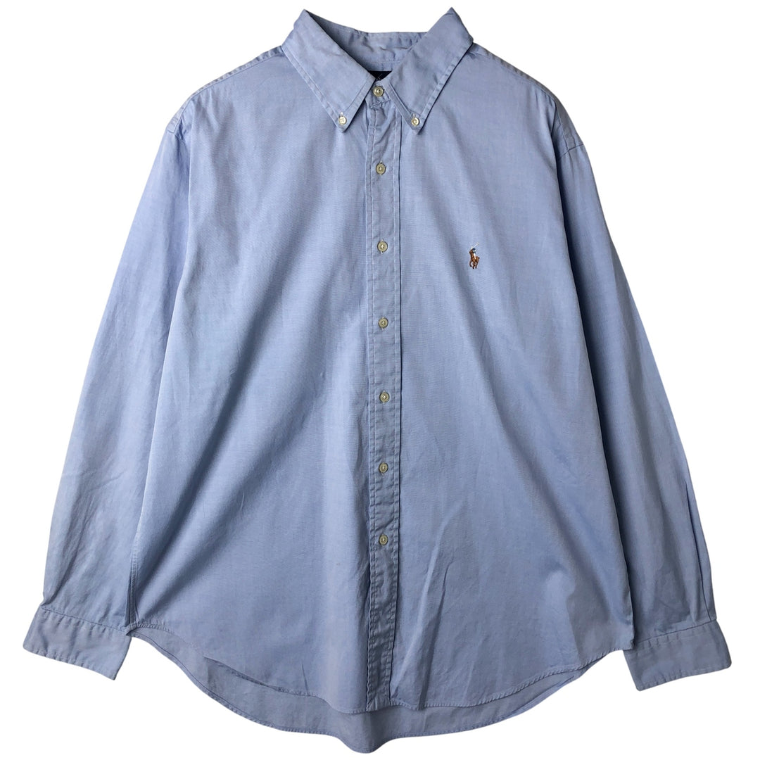 Ralph Lauren Classic Fit Long Sleeve Button Down Shirt Men's XL cotton Blue type light blue Vintage Second Hand
