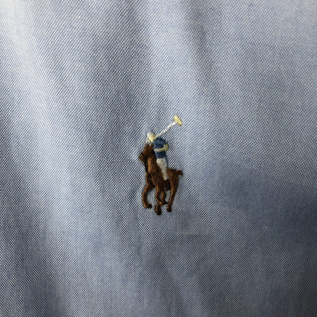 Ralph Lauren Classic Fit Long Sleeve Button Down Shirt Men's XL cotton Blue type light blue Vintage Second Hand