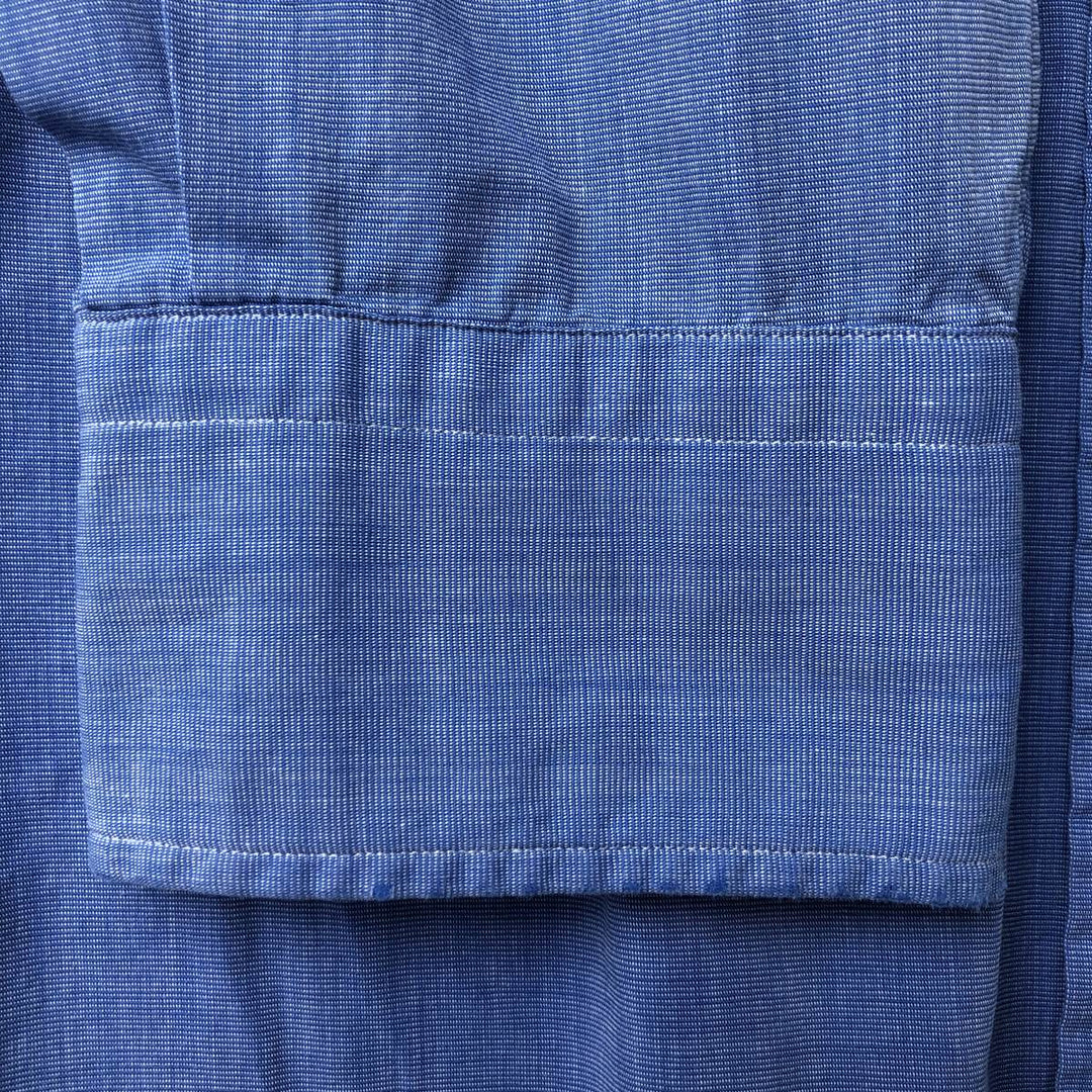 Ralph Lauren POLO by Ralph Lauren LOWELL long sleeve cotton shirt, men's size L cotton blue type Vintage Second Hand