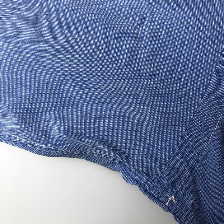 Ralph Lauren POLO by Ralph Lauren LOWELL long sleeve cotton shirt, men's size L cotton blue type Vintage Second Hand