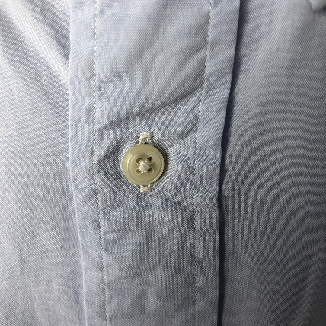 Ralph Lauren YARMOUTH long sleeve button down shirt, men's size L cotton Blue type light blue Vintage Second Hand