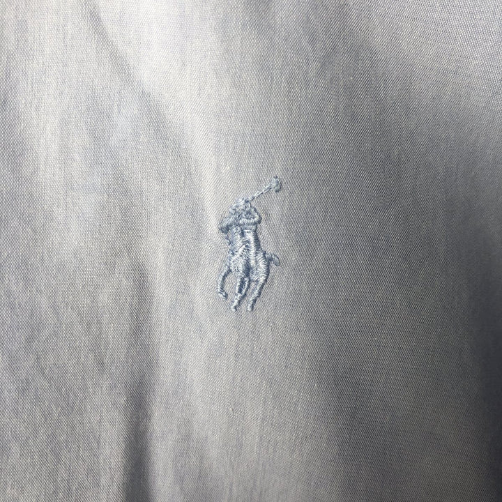 Ralph Lauren YARMOUTH long sleeve button down shirt, men's size L cotton Blue type light blue Vintage Second Hand