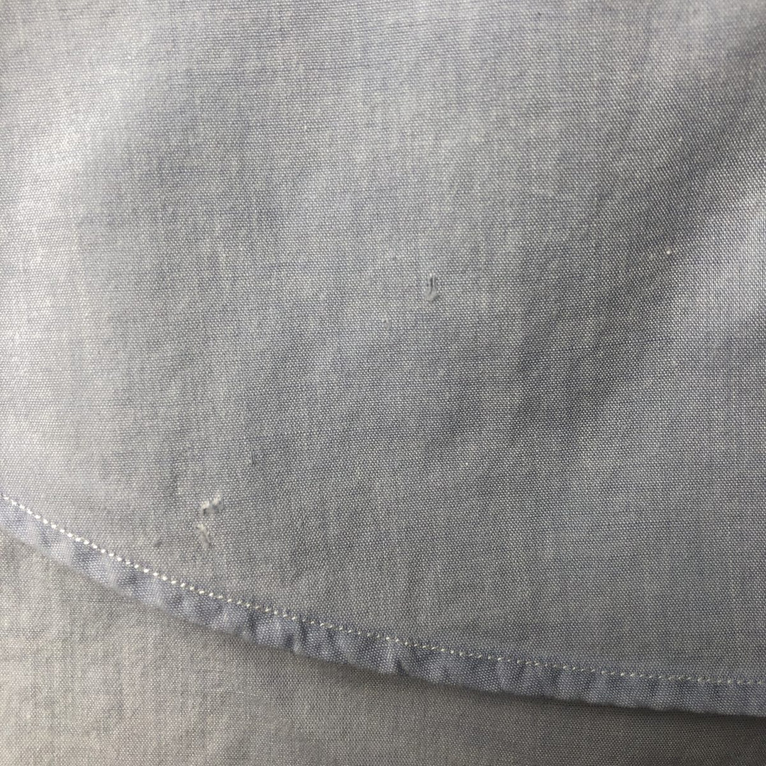 Ralph Lauren YARMOUTH long sleeve button down shirt, men's size L cotton Blue type light blue Vintage Second Hand