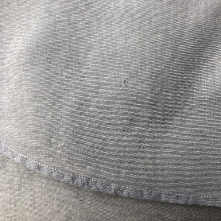Ralph Lauren YARMOUTH long sleeve button down shirt, men's size L cotton Blue type light blue Vintage Second Hand