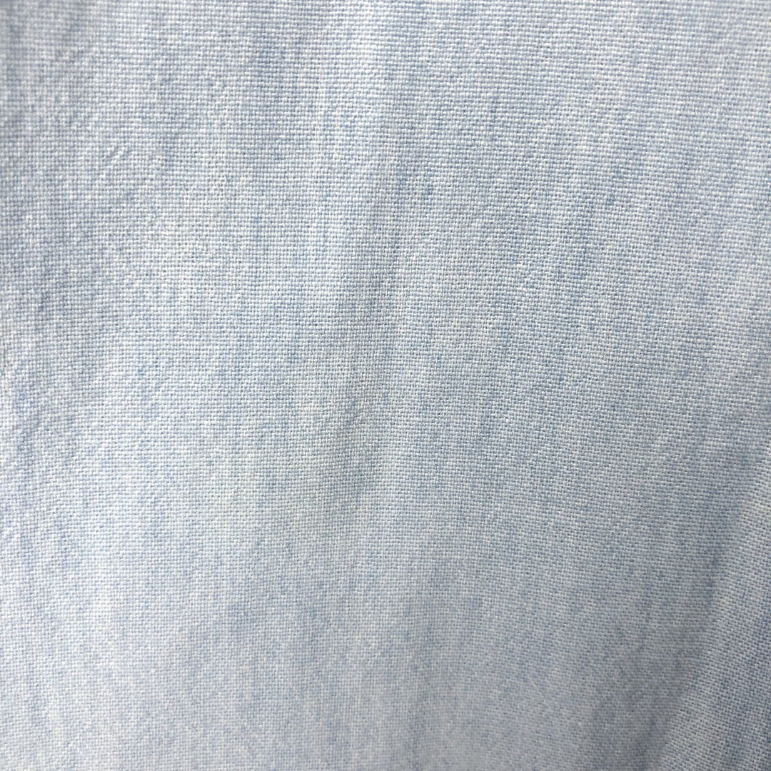 Ralph Lauren Big Shirt, Long Sleeve Button-Down Chambray Shirt, Men's XXL cotton Blue type light blue Vintage Second Hand