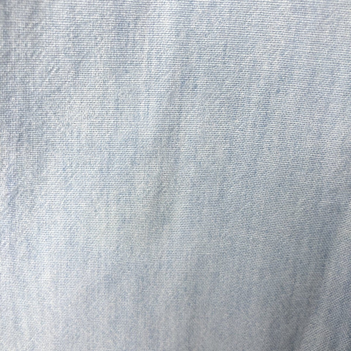 Ralph Lauren Big Shirt, Long Sleeve Button-Down Chambray Shirt, Men's XXL cotton Blue type light blue Vintage Second Hand