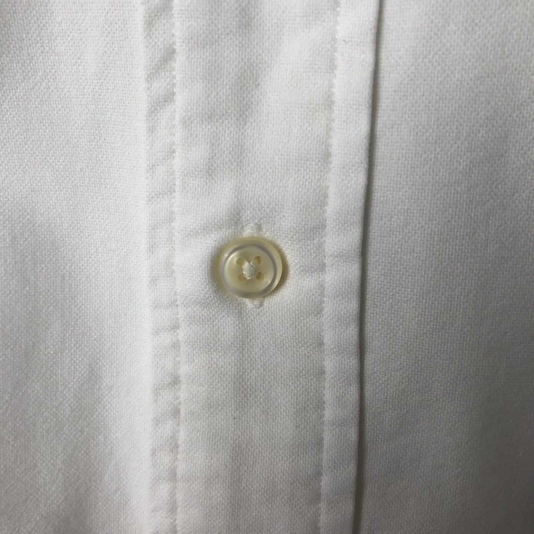 Ralph Lauren BIG SHIRT Long sleeve button down shirt Men's XL size cotton white type Vintage Second Hand