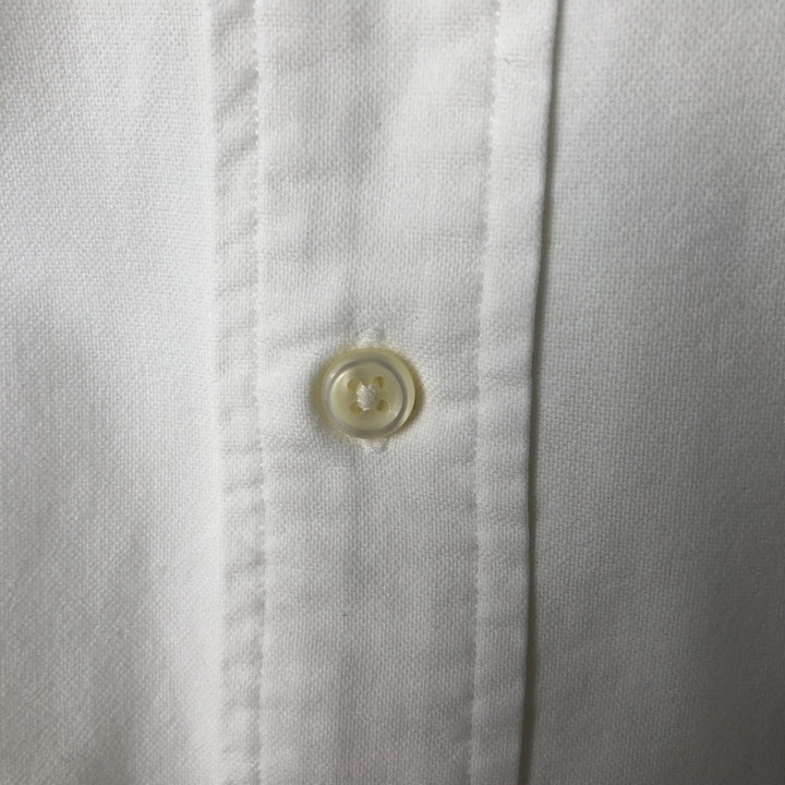 Ralph Lauren BIG SHIRT Long sleeve button down shirt Men's XL size cotton white type Vintage Second Hand