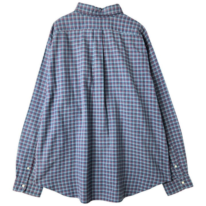 Ralph Lauren Classic Fit Long Sleeve Button Down Check Shirt Men's XXL cotton blue type Vintage Second Hand