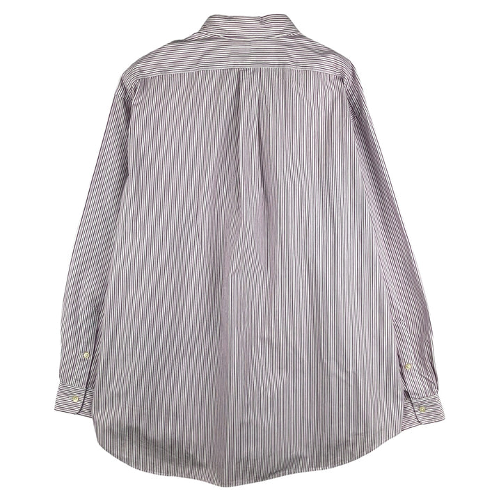 Ralph Lauren BLAKE long sleeve button-down striped shirt, men's size XL cotton white type Vintage Second Hand