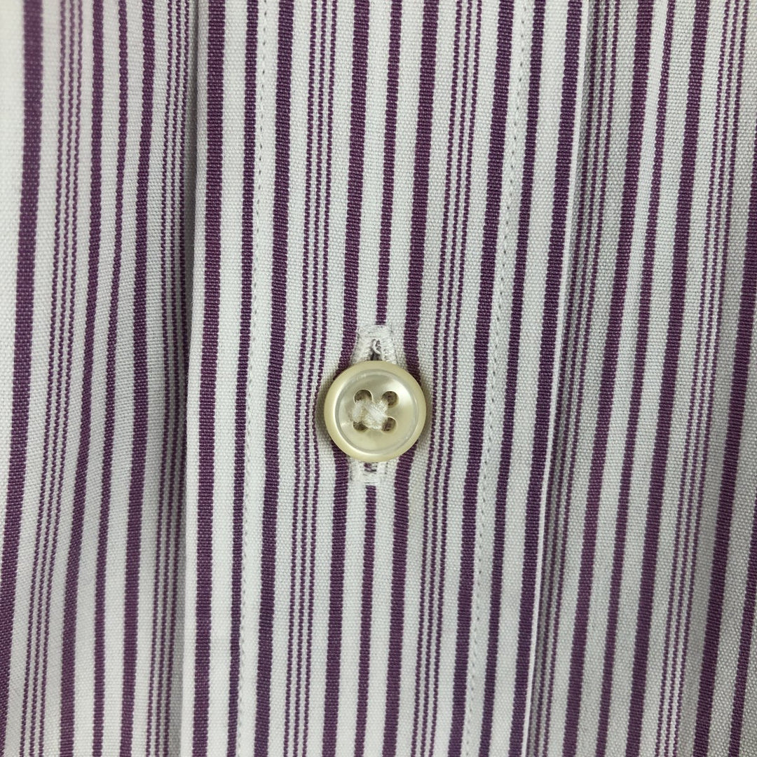 Ralph Lauren BLAKE long sleeve button-down striped shirt, men's size XL cotton white type Vintage Second Hand
