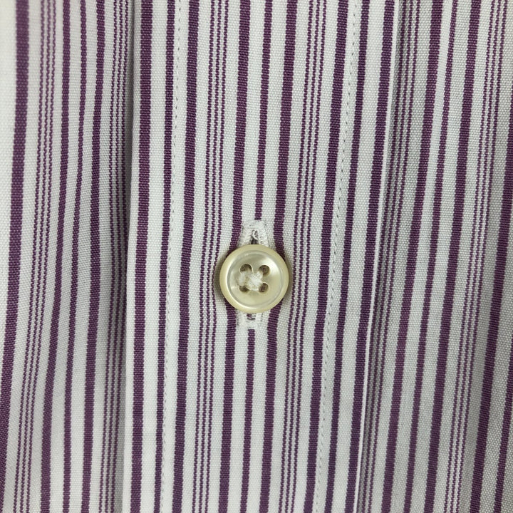 Ralph Lauren BLAKE long sleeve button-down striped shirt, men's size XL cotton white type Vintage Second Hand