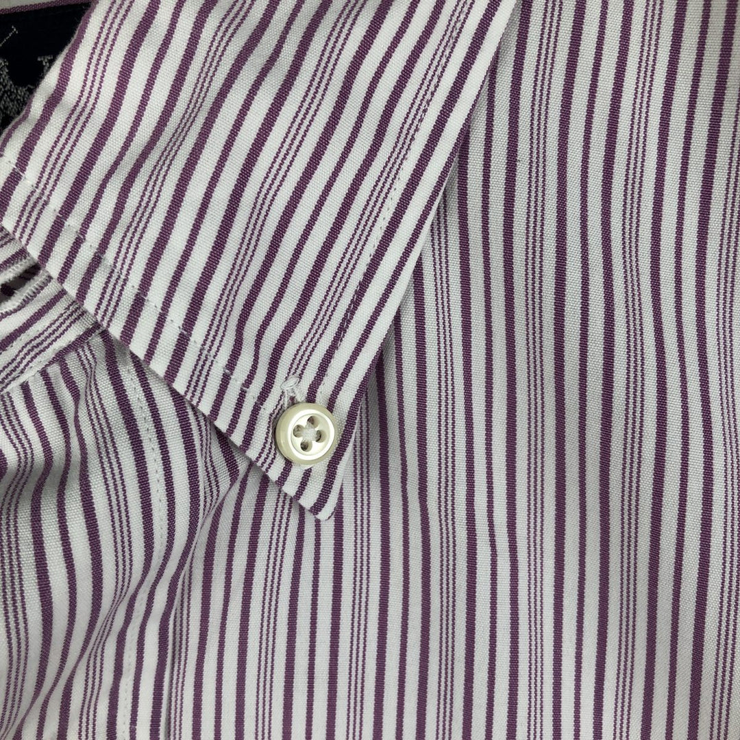 Ralph Lauren BLAKE long sleeve button-down striped shirt, men's size XL cotton white type Vintage Second Hand