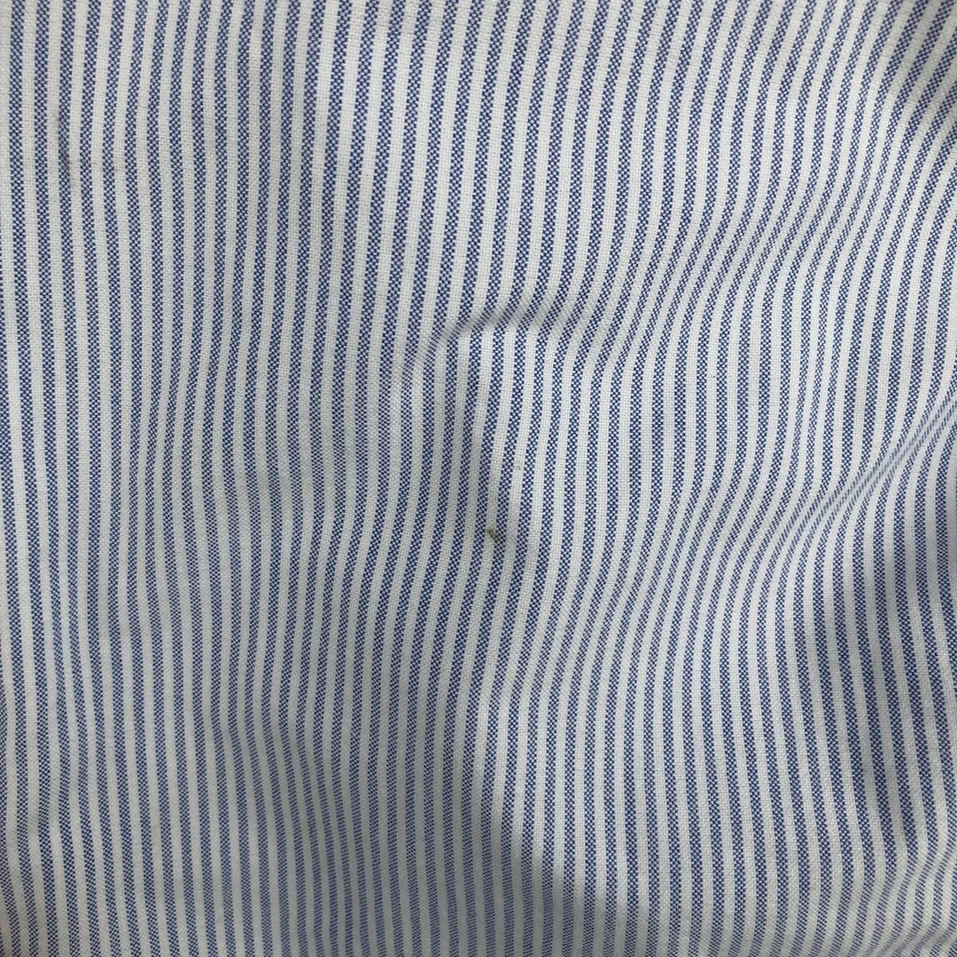 Ralph Lauren YARMOUTH Long Sleeve Button-Down Striped Shirt, Men's Size L cotton white type Vintage Second Hand