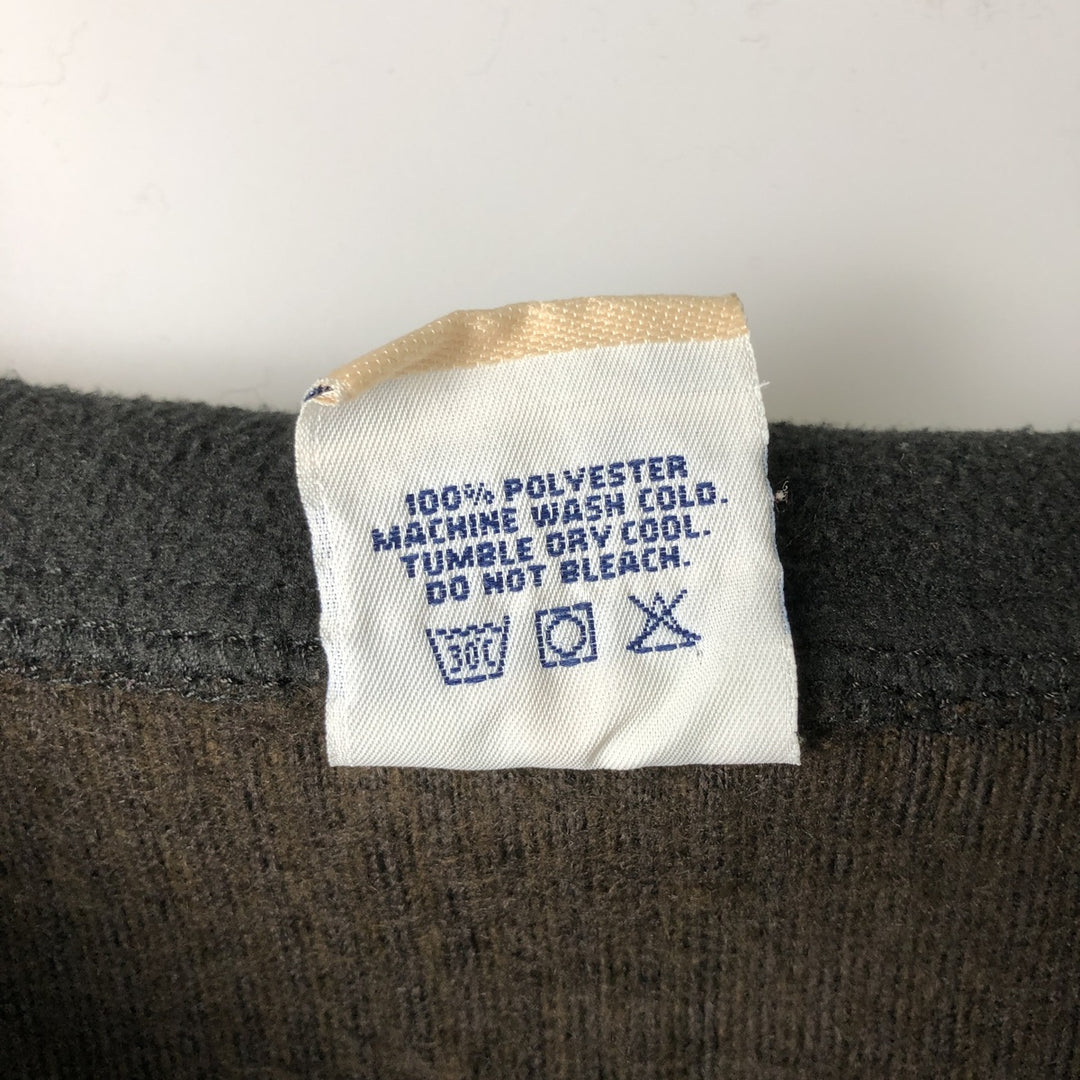 Timberline Colorado Skipper Neck Fleece Pullover, Made in USA, Men's XL polyester brown type Vintage Second Hand