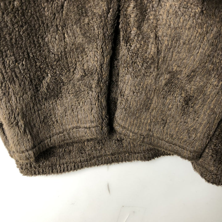Timberline Colorado Skipper Neck Fleece Pullover, Made in USA, Men's XL polyester brown type Vintage Second Hand