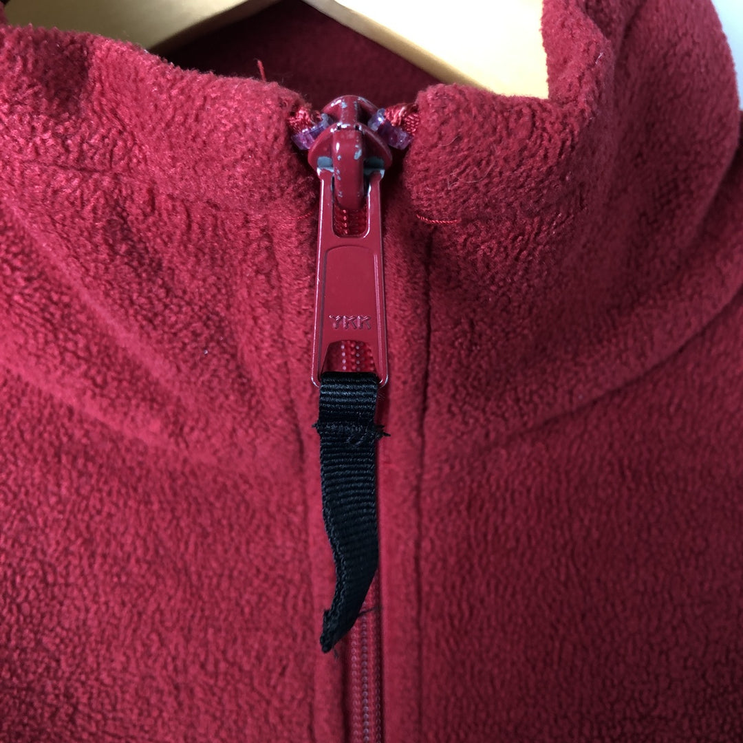 Columbia fleece jacket, men's size S polyester red type Vintage Second Hand