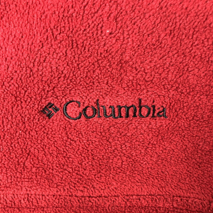 Columbia fleece jacket, men's size S polyester red type Vintage Second Hand