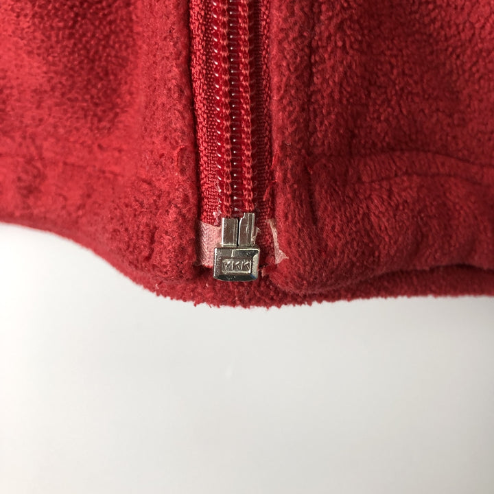 Columbia fleece jacket, men's size S polyester red type Vintage Second Hand
