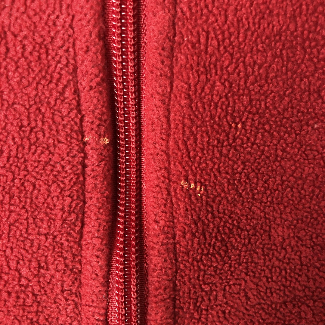 Columbia fleece jacket, men's size S polyester red type Vintage Second Hand