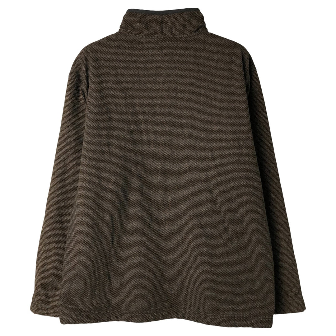 Orvis Half-Zip Fleece Pullover, Men's Size L polyester brown type Vintage Second Hand