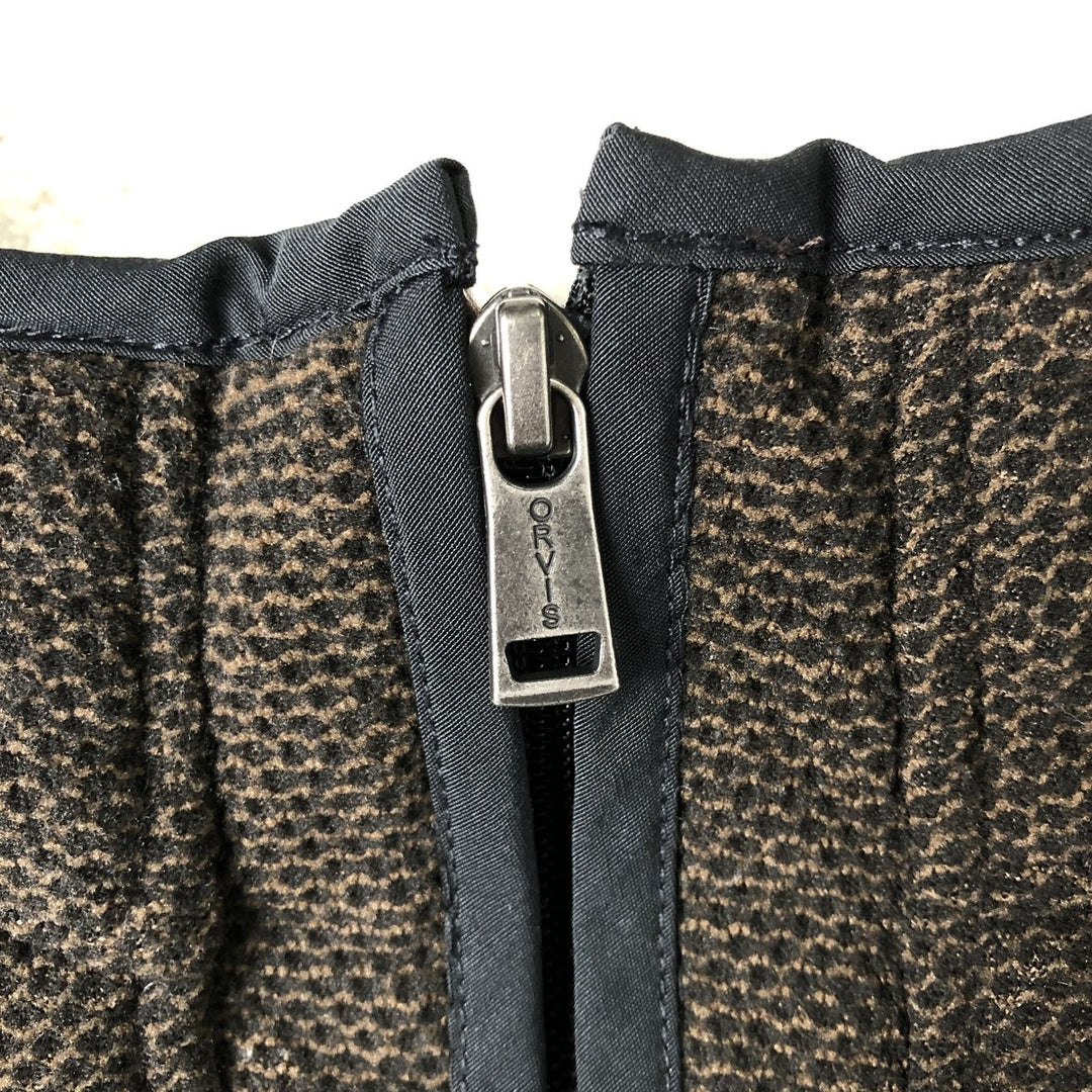 Orvis Half-Zip Fleece Pullover, Men's Size L polyester brown type Vintage Second Hand