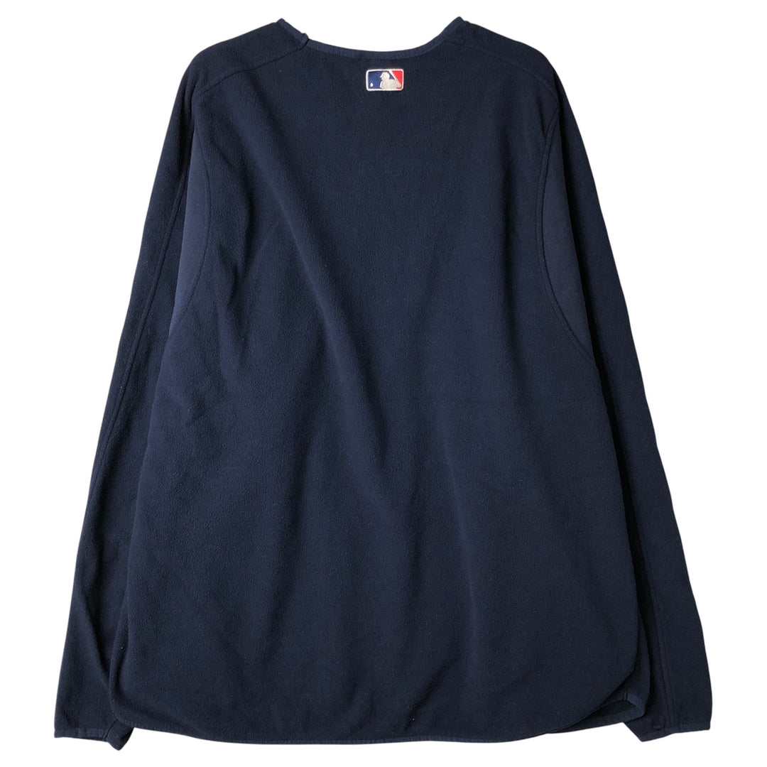 Majestic MLB Boston Red Sox Fleece T-Shirt, Men's XL polyester navy blue type Vintage Second Hand