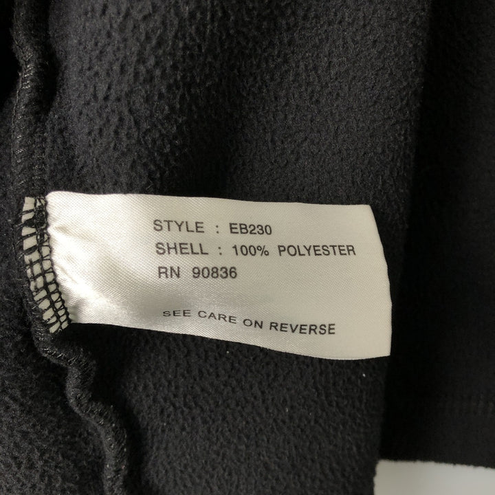 Eddie Bauer Men's Oversized Fleece Jacket (XXXL) polyester black type Vintage Second Hand