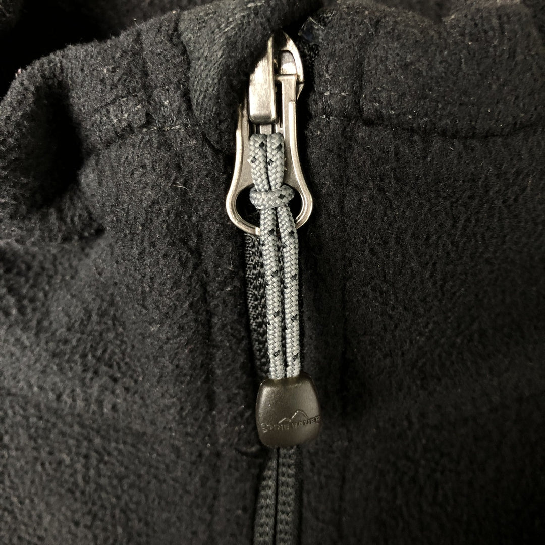 Eddie Bauer Men's Oversized Fleece Jacket (XXXL) polyester black type Vintage Second Hand