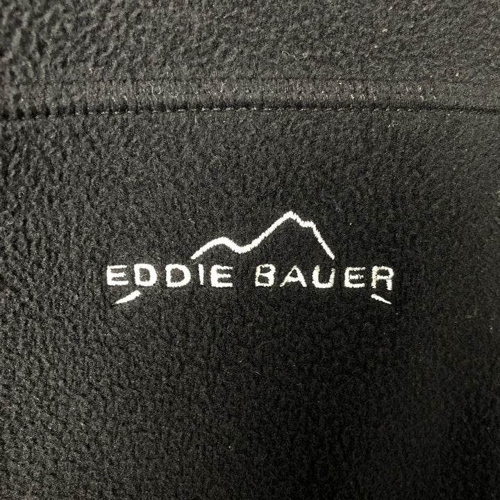 Eddie Bauer Men's Oversized Fleece Jacket (XXXL) polyester black type Vintage Second Hand