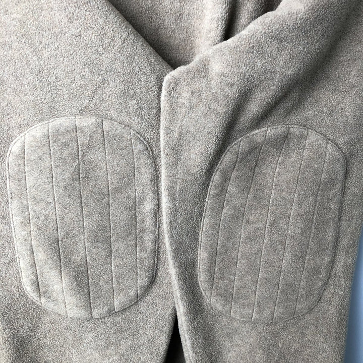 90'S Nautica Henley Neck Fleece Pullover, Men's Size Medium, Vintage polyester Beige type Vintage Second Hand
