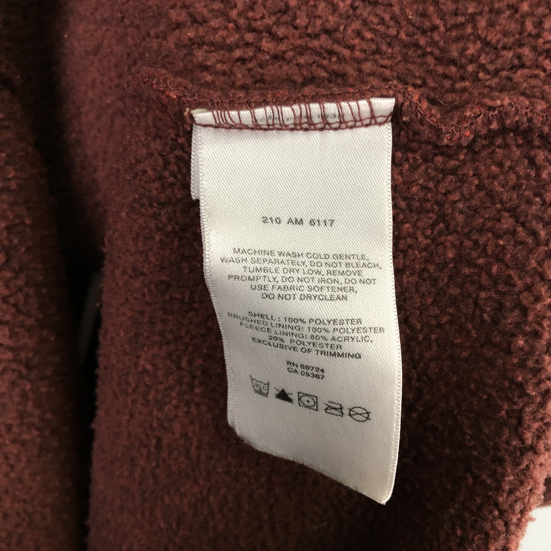 Columbia Half-Zip Fleece Pullover, Men's Size L polyester red type Vintage Second Hand