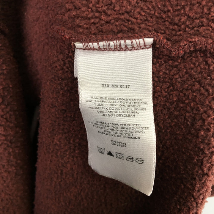 Columbia Half-Zip Fleece Pullover, Men's Size L polyester red type Vintage Second Hand