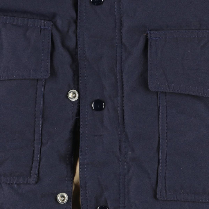SCHOTT DOWN Hooded Goose Down Jacket, Made in USA, Men's Size Small Goose down (insulation) navy blue type Vintage Second Hand