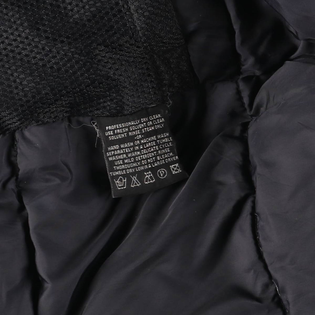 Eddie Bauer Goose Down Parka, Men's Size L polyester navy blue type Vintage Second Hand
