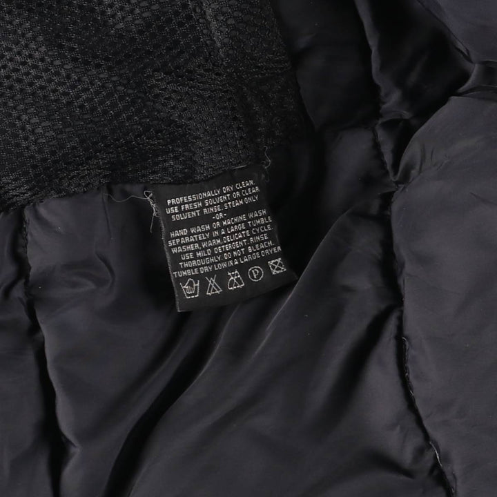 Eddie Bauer Goose Down Parka, Men's Size L polyester navy blue type Vintage Second Hand