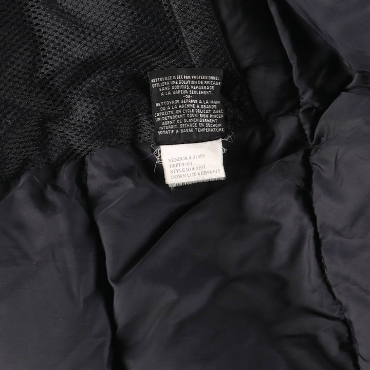 Eddie Bauer Goose Down Parka, Men's Size L polyester navy blue type Vintage Second Hand